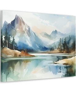 Watercolor Minimalist Canvas Painting | Canvas Wall Art | Art Home Decor