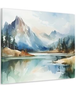 Watercolor Minimalist Canvas Painting | Canvas Wall Art | Art Home Decor