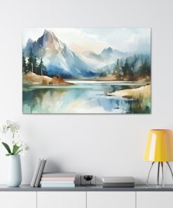 Watercolor Minimalist Canvas Painting | Canvas Wall Art | Art Home Decor