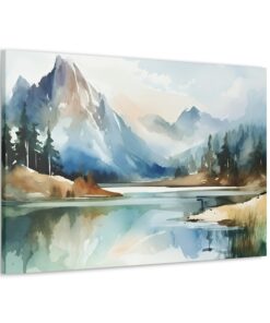 Watercolor Minimalist Canvas Painting | Canvas Wall Art | Art Home Decor