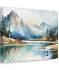 Watercolor Minimalist Canvas Painting | Canvas Wall Art | Art Home Decor
