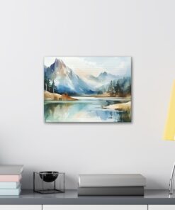 Watercolor Minimalist Canvas Painting | Canvas Wall Art | Art Home Decor