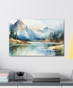 Watercolor Minimalist Canvas Painting | Canvas Wall Art | Art Home Decor