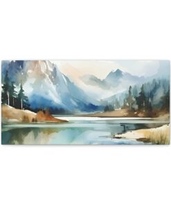 Watercolor Minimalist Canvas Painting | Canvas Wall Art | Art Home Decor