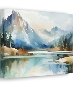 Watercolor Minimalist Canvas Painting | Canvas Wall Art | Art Home Decor