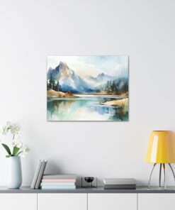 Watercolor Minimalist Canvas Painting | Canvas Wall Art | Art Home Decor