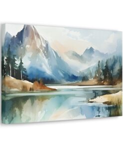 Watercolor Minimalist Canvas Painting | Canvas Wall Art | Art Home Decor