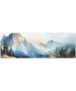 Watercolor Minimalist Canvas Painting | Canvas Wall Art | Art Home Decor