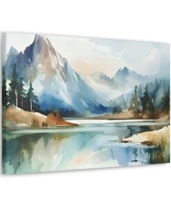Watercolor Minimalist Canvas Painting | Canvas Wall Art | Art Home Decor