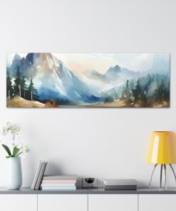 Watercolor Minimalist Canvas Painting | Canvas Wall Art | Art Home Decor