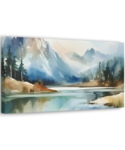 Watercolor Minimalist Canvas Painting | Canvas Wall Art | Art Home Decor