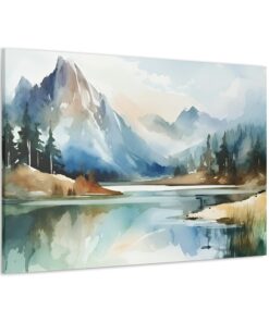 Watercolor Minimalist Canvas Painting | Canvas Wall Art | Art Home Decor