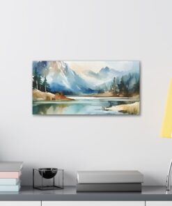Watercolor Minimalist Canvas Painting | Canvas Wall Art | Art Home Decor