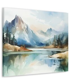 Watercolor Minimalist Canvas Painting | Canvas Wall Art | Art Home Decor