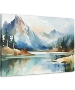 Watercolor Minimalist Canvas Painting | Canvas Wall Art | Art Home Decor