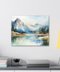 Watercolor Minimalist Canvas Painting | Canvas Wall Art | Art Home Decor