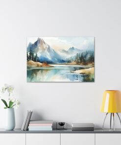 Watercolor Minimalist Canvas Painting | Canvas Wall Art | Art Home Decor