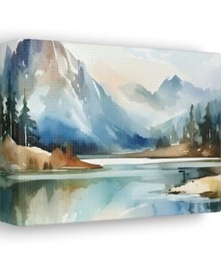 Watercolor Minimalist Canvas Painting | Canvas Wall Art | Art Home Decor
