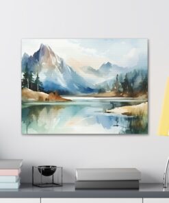 Watercolor Minimalist Canvas Painting | Canvas Wall Art | Art Home Decor