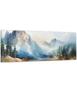 Watercolor Minimalist Canvas Painting | Canvas Wall Art | Art Home Decor