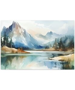 Watercolor Minimalist Canvas Painting | Canvas Wall Art | Art Home Decor