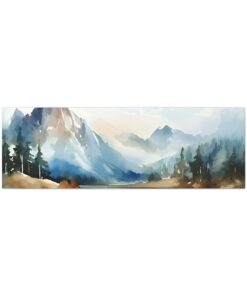 Watercolor Minimalist Canvas Painting | Canvas Wall Art | Art Home Decor