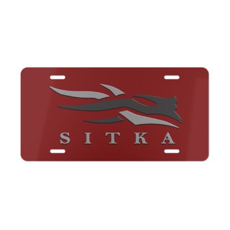 Custom Request Vanity Plate Burgundy 1030