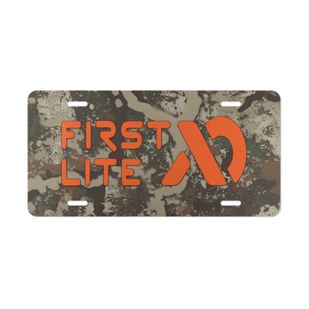 Custom Camo Vanity Plate With First Lite Specter Camo