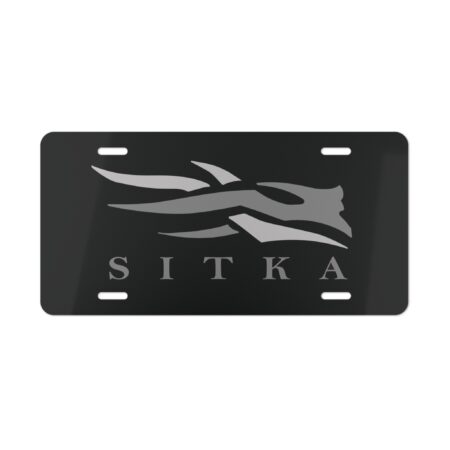 Custom Camo Vanity Plate With Sitka Camo Blackout V1