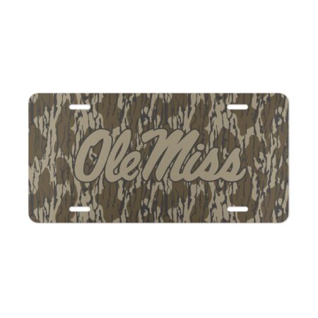 Custom Camo Vanity Plate Ole Miss V2