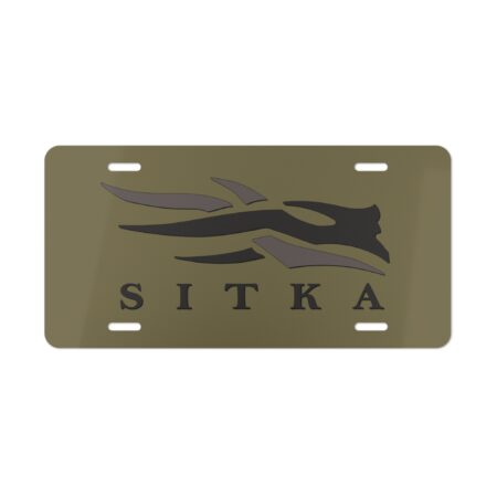 Custom Request Camo Vanity Plate With Sitka Camo Blackout
