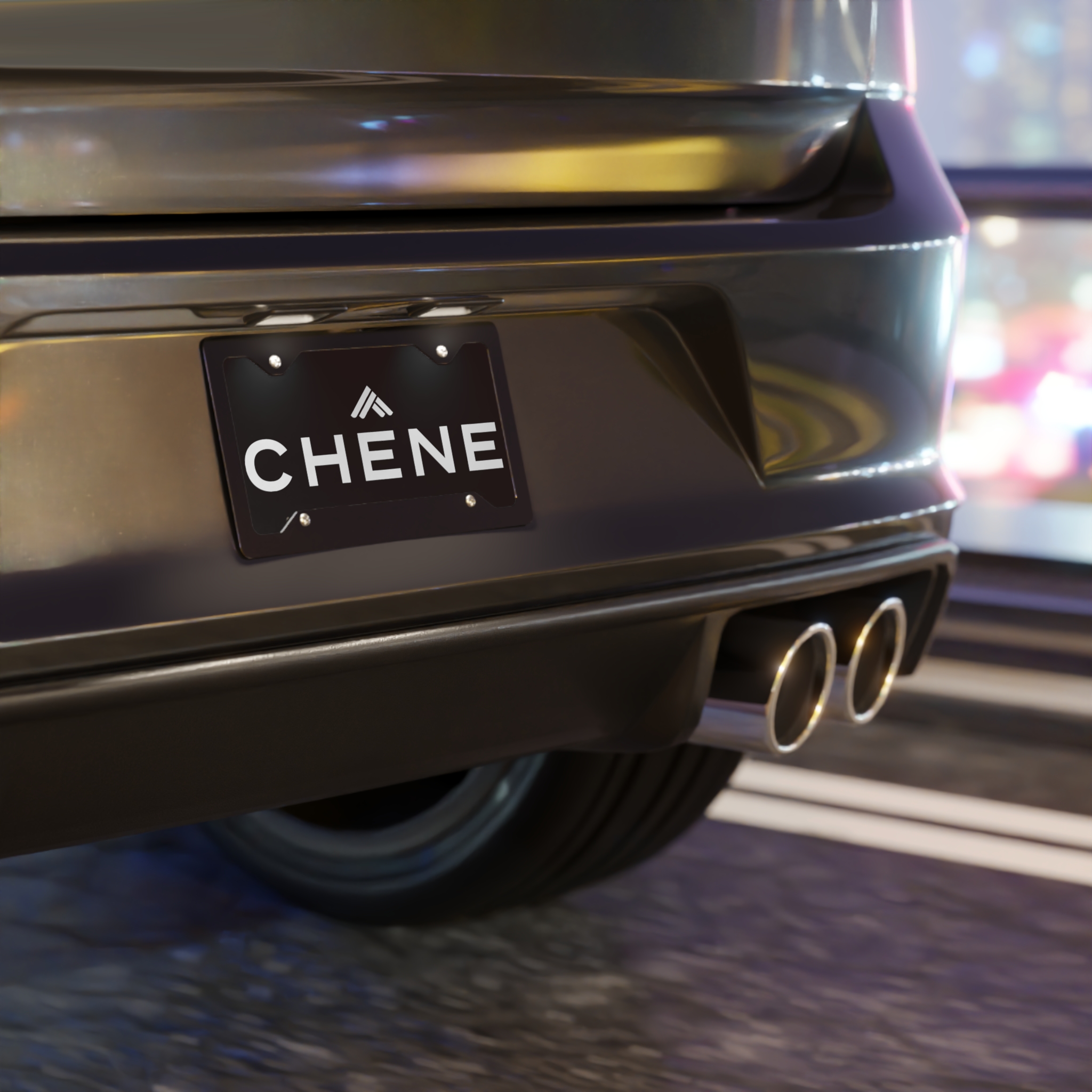 Custom Camo Vanity Plate With Chene