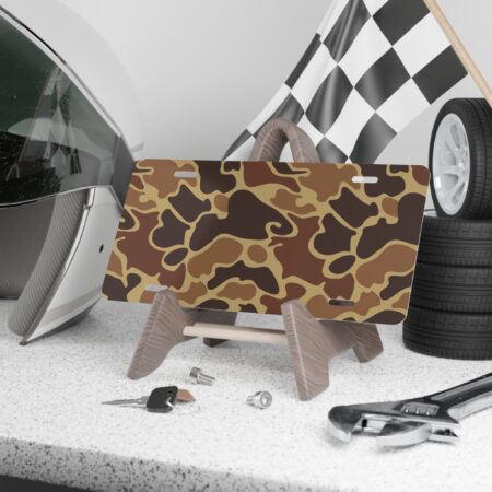 Customizable Camo Pattern Vanity License Plate | Create Your Own Graphics